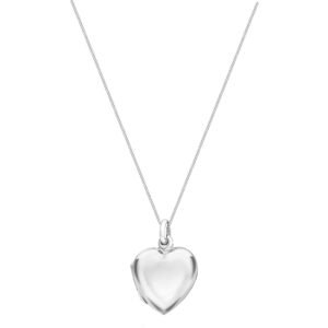Sterling Silver Heart Locket Necklace