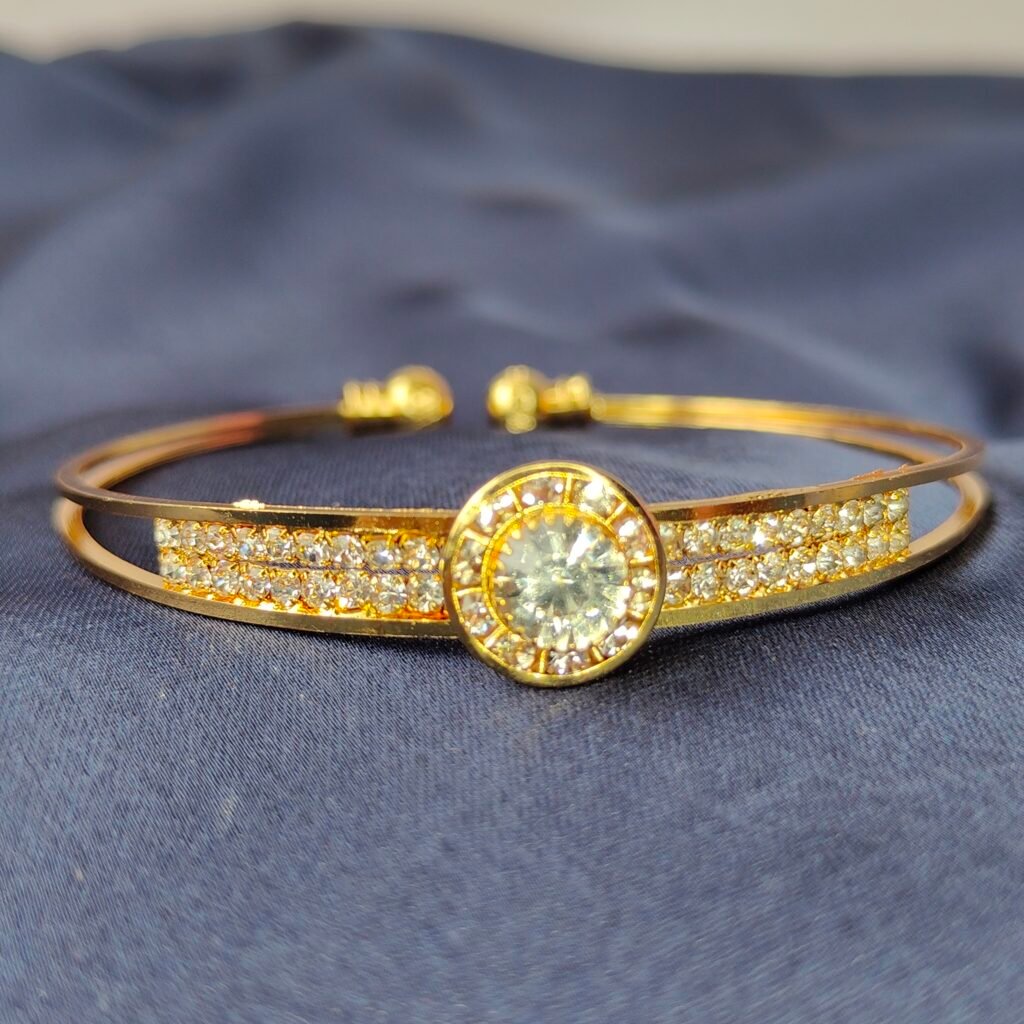Gold-Plated Anti-Tarnish Bracelet with Sparkling CZ Stones