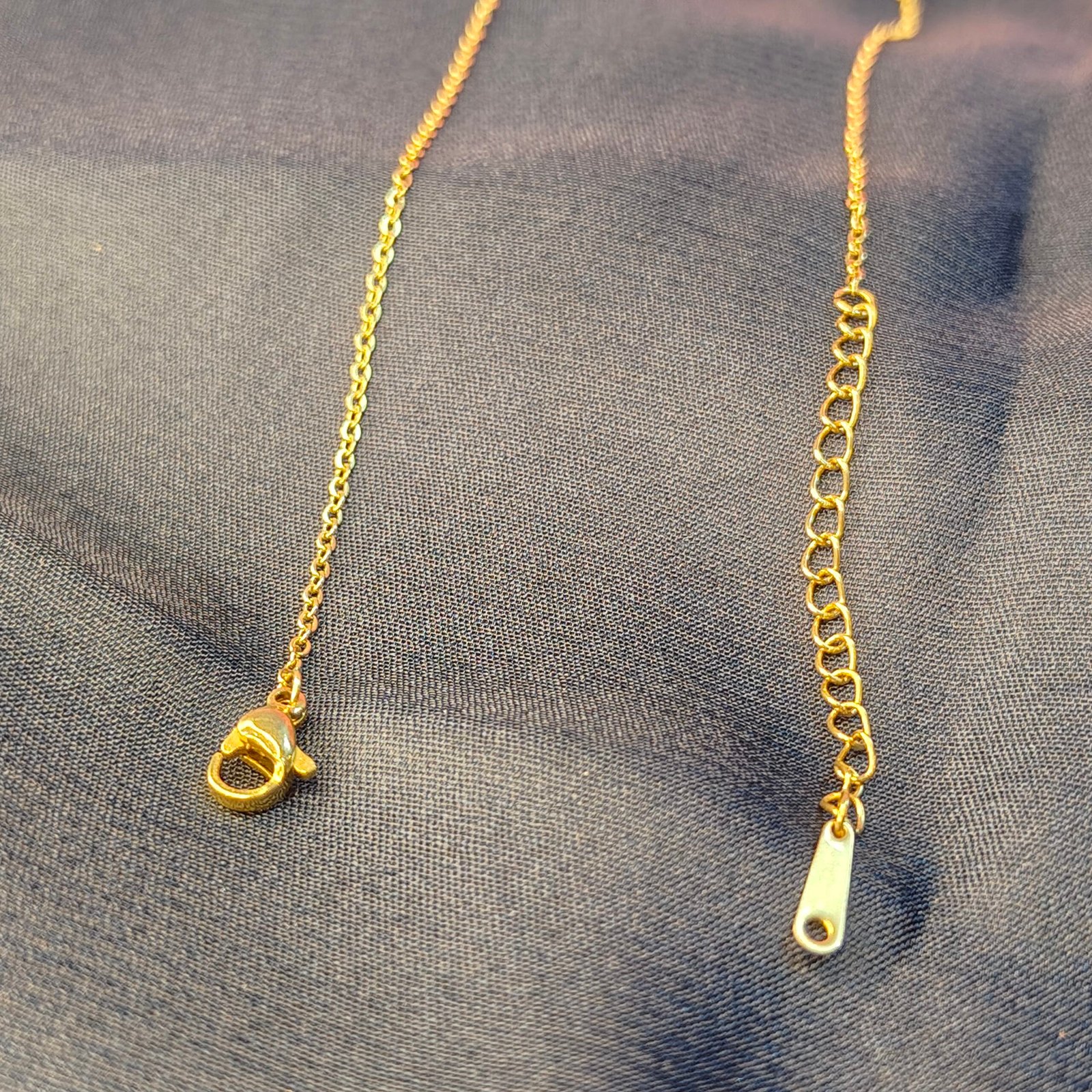 Jevaya 18K Premium Gold Plated with Sparkling Stones Elegant Angel Wing Pendant Necklace - Image 5