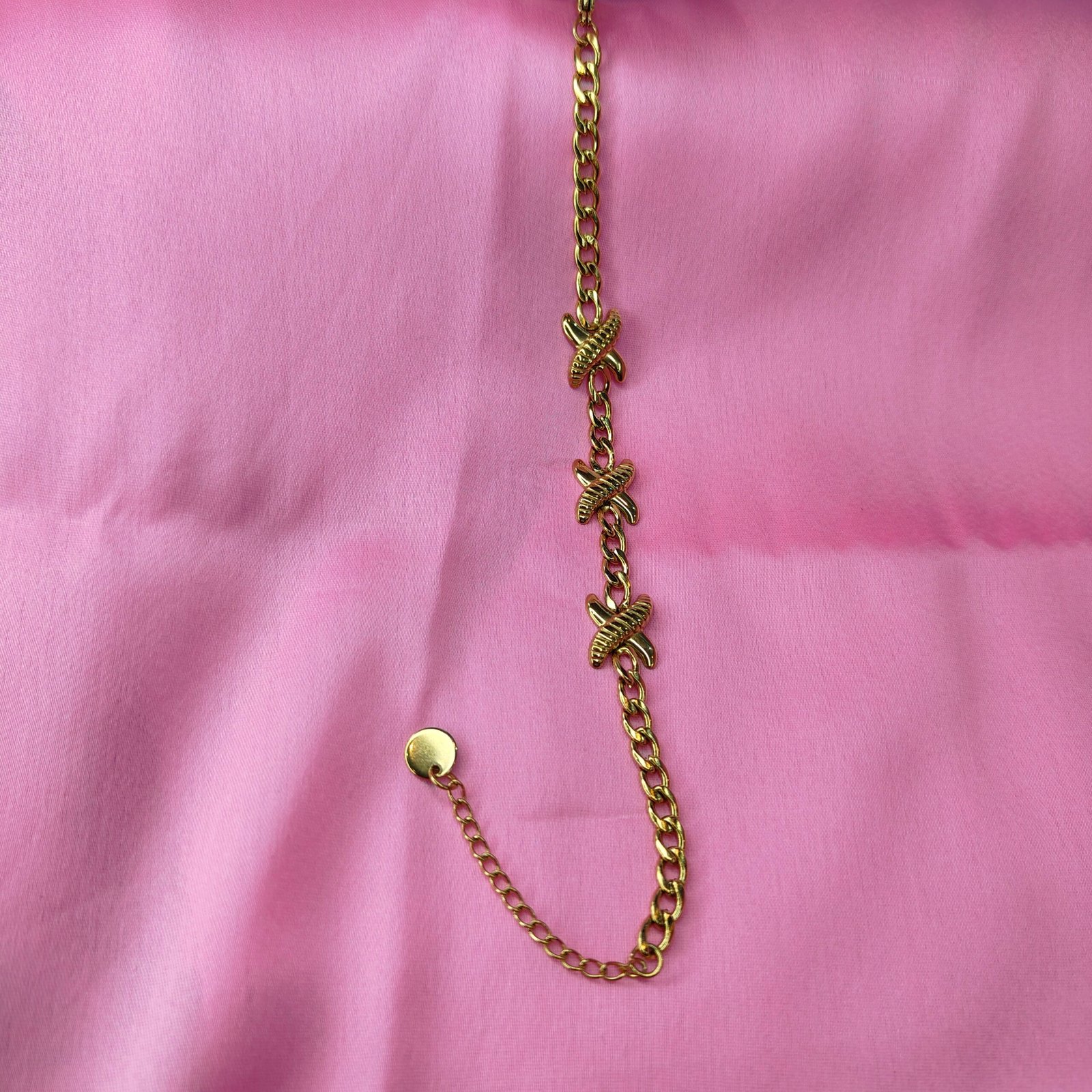 Jevaya 18K Gold Plated Starfish Charm Chain Bracelet – Trendy Adjustable Jewelry for Women - Image 5