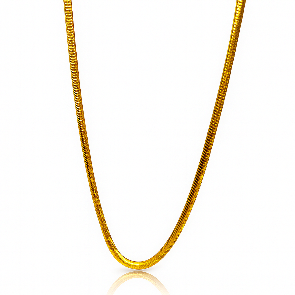 Classic Gold āSnake Chain Necklace – Sleek & Polished