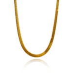 Jevaya Classic 18K Gold Plated Snake Chain Necklace – Minimalist Daily Wear Jewellery