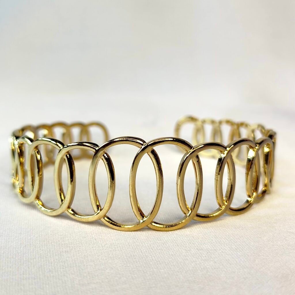 Ring-Link Cuff Bracelet for Women