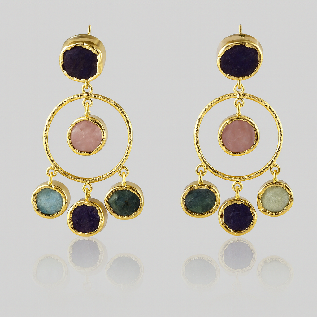 Natural stone earrings 10