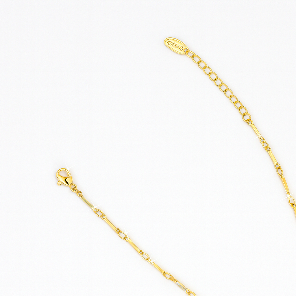 Jevaya Multicolor Charm Gold Toe Chain Anklet – Boho Barefoot Jewelry - Image 6